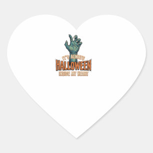 Vintage-Halloween-Inside-My-Heart-Monster-Hand-Des Herz-Aufkleber