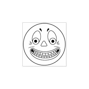Vintage Halloween Jack O'Lantern Face Briefmarke Gummistempel