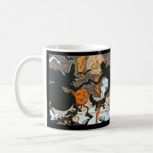 Vintage Halloween-Kaffee-Tasse Kaffeetasse