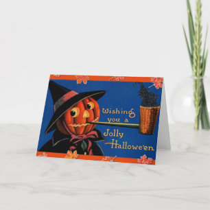 Vintage Halloween Karte