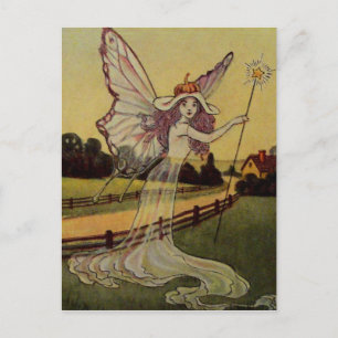 Vintage Halloween-Karte Postkarte