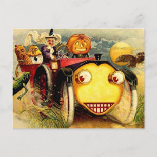 Vintage Halloween-Karte Postkarte