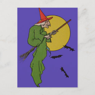 Vintage Halloween-Karte Postkarte