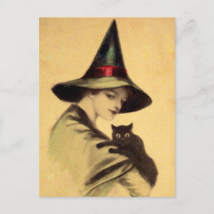 Vintage Halloween-Karte Postkarte