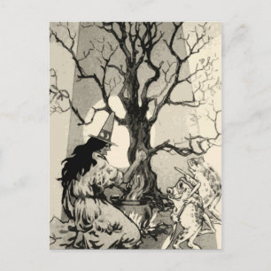 Vintage Halloween-Karte Postkarte