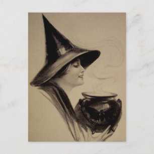 Vintage Halloween-Karte Postkarte