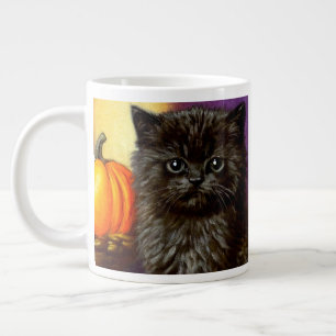 Vintage-Halloween-Kätzchen Jumbo-Tasse