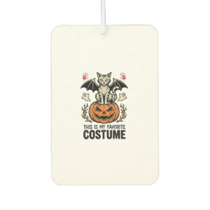 Vintage-Halloween-Katzen-Kürbis-Kostüm-Shirt-Desig Autolufterfrischer