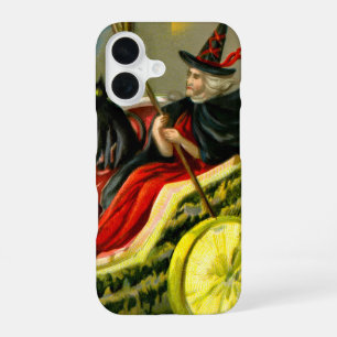Vintage Halloween-Katzenjacke iPhone 16 Hülle