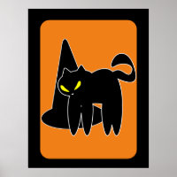 Vintage Halloween-Katzenwitsche