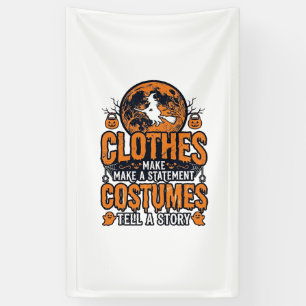 Vintage Halloween-Kleidung Kostüm Statement-Shirt_ Banner