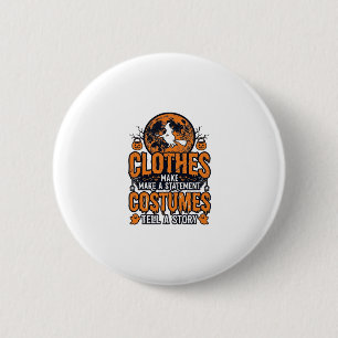 Vintage Halloween-Kleidung Kostüm Statement-Shirt_ Button