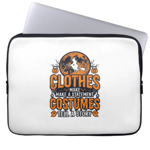 Vintage Halloween-Kleidung Kostüm Statement-Shirt_ Laptopschutzhülle
