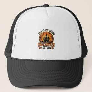 Vintage-Halloween-Kostüm-Geister-Schloss-Shirt-Des Truckerkappe
