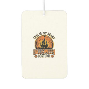 Vintage-Halloween-Kostüm Gruselburg-Shirt Des Autolufterfrischer