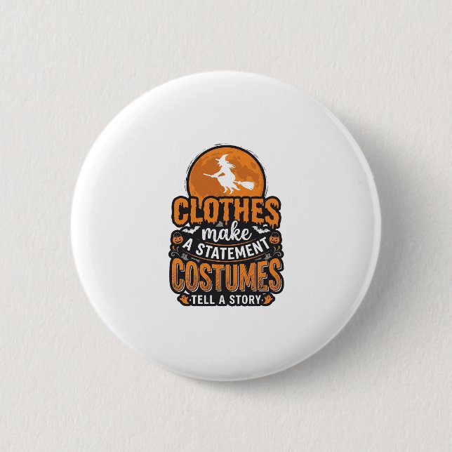 Vintage-Halloween-Kostüm-Statement-Shirt-Design_1 Button (Vorderseite)