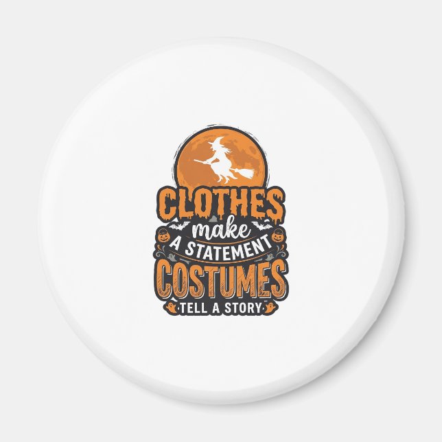 Vintage-Halloween-Kostüm-Statement-Shirt-Design_1 Magnet (Vorne)