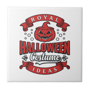 Vintage Halloween-Kostümideen Vektordesign_1 Fliese