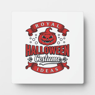 Vintage Halloween-Kostümideen Vektordesign_1 Fotoplatte
