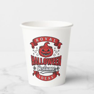 Vintage Halloween-Kostümideen Vektordesign_1 Pappbecher