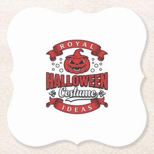 Vintage-Halloween-Kostümideen Vektordesign_1 Untersetzer