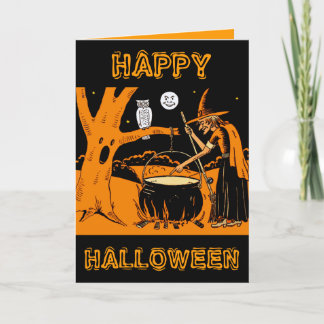 Vintage Halloween-Kunst Karte