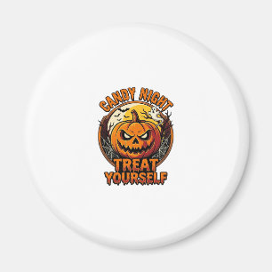 Vintage-Halloween-Kürbis-Behandle-Dich-Selbst-Shir Magnet