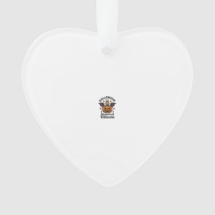 Vintage-Halloween-Kürbis-Eule-Illinois-Shirt-Desig Ornament