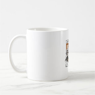 Vintage-Halloween-Kürbis-Fledermaus-Typografie-Shi Kaffeetasse