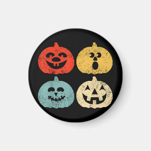 Vintage Halloween-Kürbis Frauen, Männer, Kinder, L Magnet