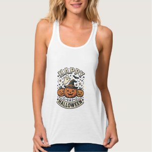 Vintage-Halloween-Kürbis-Geist-Shirt-Design_1 Tank Top