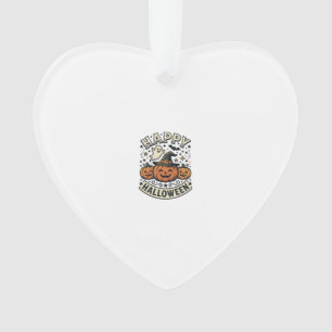 Vintage-Halloween-Kürbis-Geister-Shirt-Design_1 Ornament