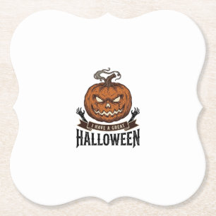 Vintage-Halloween-Kürbis-Gotisches-Shirt-Design_1 Untersetzer