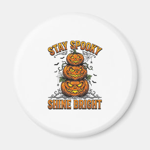 Vintage-Halloween-Kürbis Gruselig Helles Shirt Des Magnet