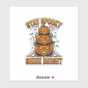 Vintage-Halloween-Kürbis Gruselig Helles T-Shirt D Aufkleber