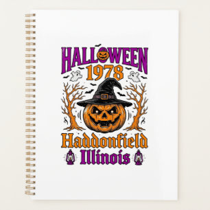 Vintage-Halloween-Kürbis Haddonfield Illinois-Shi Planer