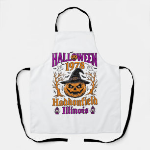 Vintage-Halloween-Kürbis Haddonfield Illinois-Shi Schürze