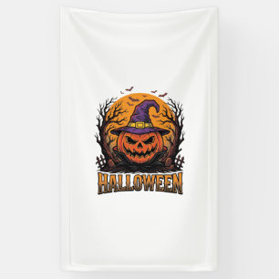 Vintage-Halloween-Kürbis-Hexenhut-Grafik_1 Banner