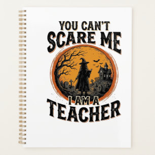 Vintage-Halloween-Lehrer-Gruseliges-Schul-Shirt-De Planer