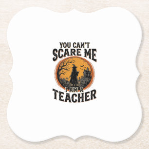 Vintage-Halloween-Lehrer Gruseliges Schul-Shirt-De Untersetzer