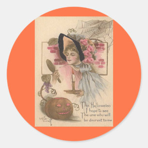 Vintage Halloween Liebste Runder Aufkleber