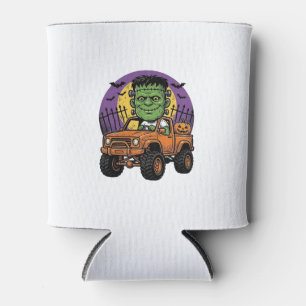 Vintage-Halloween-Monster-Truck-Kürbis-Shirt_1 Dosenkühler