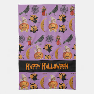 Vintage Halloween-Muster-Dekorative Küche Geschirrtuch