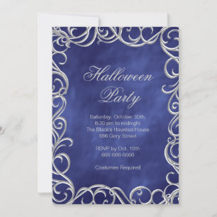Vintage Halloween-Party auf Purple Haze-Einladunge Einladung