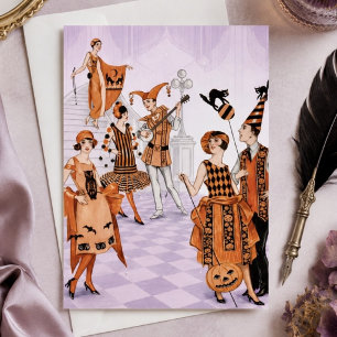 Vintage-Halloween-Party Einladung