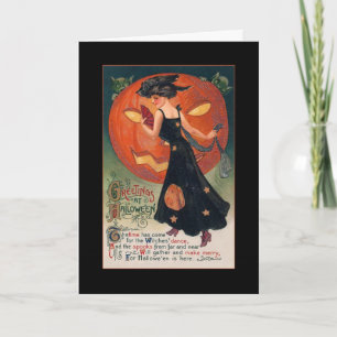 Vintage-Halloween-Party-Einladung mit blutigem Tex Einladung