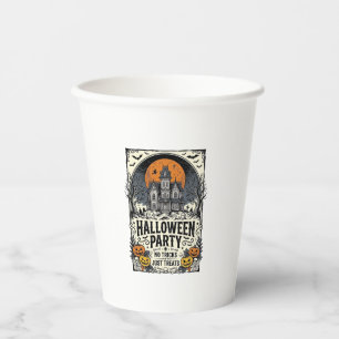 Vintage-Halloween-Party Keine Tricks, nur Leckerli Pappbecher