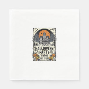 Vintage-Halloween-Party Keine Tricks, nur Leckerli Serviette