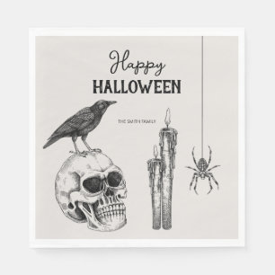 Vintage Halloween-Party-Kostüm-Party Serviette