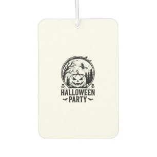 Vintage-Halloween-Party-Kürbis-Hexen-Shirt-Design Autolufterfrischer